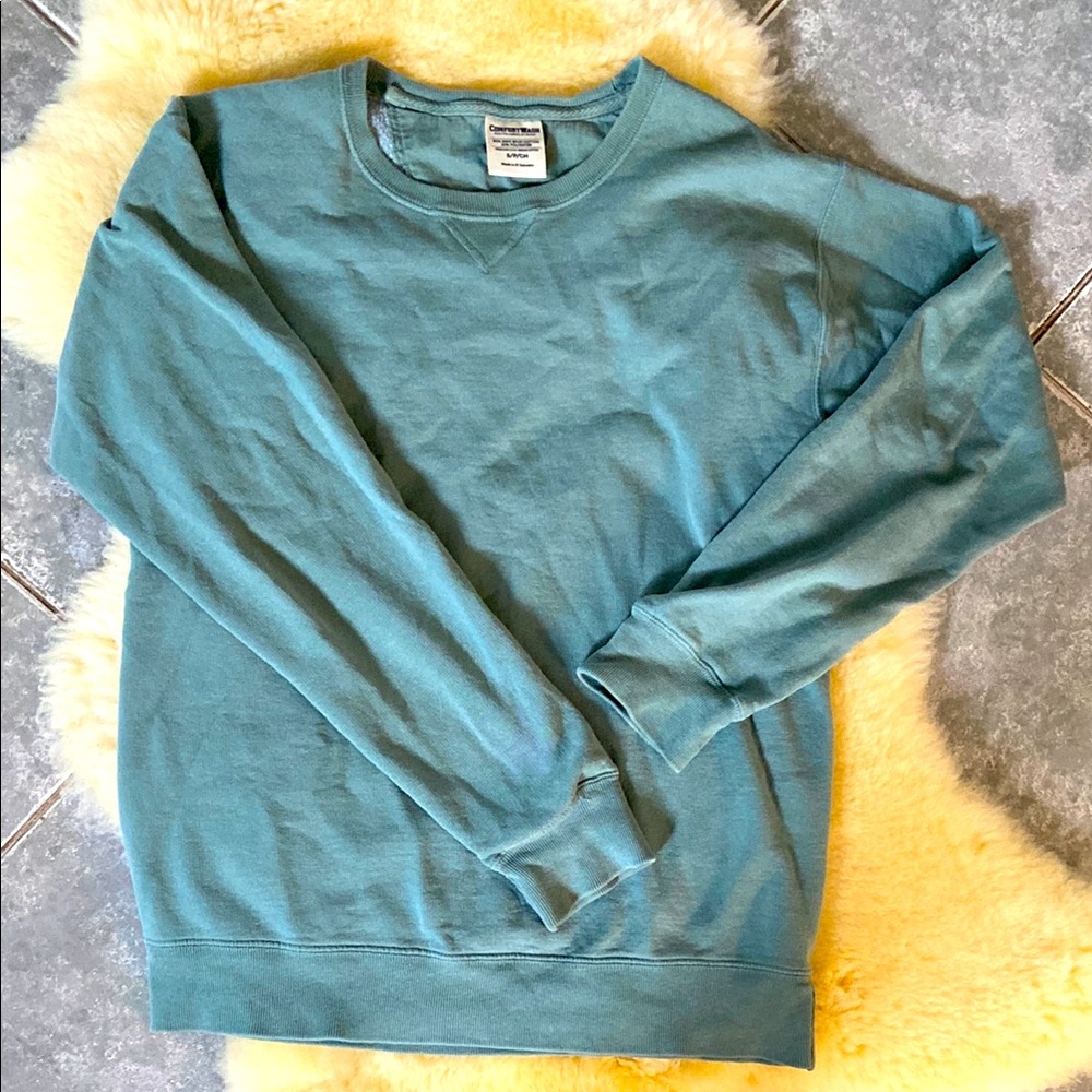 HANES Comfort Wash Seagreen crewneck